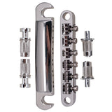 Max 12-String Saddle Bridge&Tailpiece For LP Electric Guitar Silver