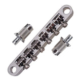 Max 12-String Saddle Bridge&Tailpiece For LP Electric Guitar Silver