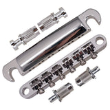 Max 12-String Saddle Bridge&Tailpiece For LP Electric Guitar Silver