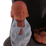 Max Buddhist Tibetan Incense Burner Carved Little Monk Ceramic Handcrafts Arts