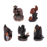 Max Buddhist Tibetan Incense Burner Carved Two Monks Ceramic Handcrafts Arts