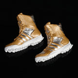 Maxbell 1/6 Scale Shoes Model Combat Boots for 12" Female Action Figure Body Gold