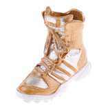 Maxbell 1/6 Scale Shoes Model Combat Boots for 12" Female Action Figure Body Gold