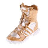 Maxbell 1/6 Scale Shoes Model Combat Boots for 12" Female Action Figure Body Gold