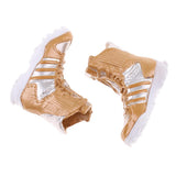 Maxbell 1/6 Scale Shoes Model Combat Boots for 12" Female Action Figure Body Gold