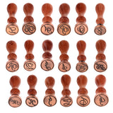 Max DIY Brass Head Letter A-Z Sealing Wax Stamp Wood Handle Scrapbookinp B
