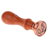 Max DIY Brass Head Letter A-Z Sealing Wax Stamp Wood Handle Scrapbookinp C