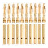 Maxbell 10 Pairs 2mm Male / Female Gold Plated Banana Plug Connector Bullet Adapter RC Models Accessories