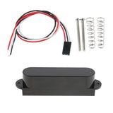 Max No Holes Closed Cover Single Coil Active Pickup for Electric Guitar Black