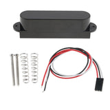 Max No Holes Closed Cover Single Coil Active Pickup for Electric Guitar Black
