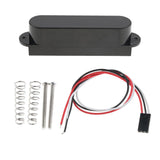 Max No Holes Closed Cover Single Coil Active Pickup for Electric Guitar Black