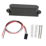Max No Holes Closed Cover Single Coil Active Pickup for Electric Guitar Black