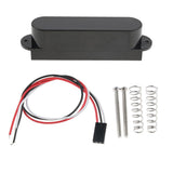 Max No Holes Closed Cover Single Coil Active Pickup for Electric Guitar Black
