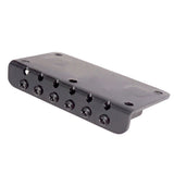 Max 6 String Guitar Roller Saddle Bridge Tailpiece for Electric Guitar Black