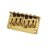 Max 6 String Guitar Roller Saddle Bridge Tailpiece for Electric Guitar Gold