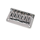 Max 6 String Guitar Roller Saddle Bridge Tailpiece for Electric Guitar Silver