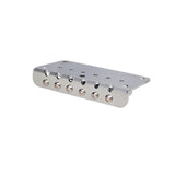 Max 6 String Guitar Roller Saddle Bridge Tailpiece for Electric Guitar Silver