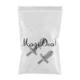 Max 2x Guitar Bridge Studs Anchors for LP EPI Guitar Bridge Silver