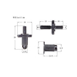 Max 2x Guitar Bridge Studs Anchors for LP EPI Guitarc Bridge Black