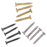 Max 40 Pieces Electric Guitar Humbucker Pickup Ring Frame Mounting Screws Golden