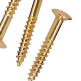 Max 40 Pieces Electric Guitar Humbucker Pickup Ring Frame Mounting Screws Golden