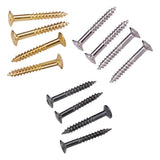 Max 40 Pieces Electric Guitar Humbucker Pickup Ring Frame Mounting Screws Golden
