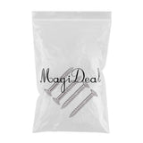 Max 40 Pieces Electric Guitar Humbucker Pickup Ring Frame Mounting Screws Silver