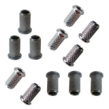 Max 6 Pieces Electric Guitar String Thru Body Ferrules Bushing Set Black