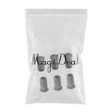 Max 6 Pieces Electric Guitar String Thru Body Ferrules Bushing Set Black
