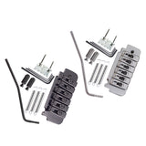 Max 1 Set Saddle Tremolo Bridge System for 6 String Electric Guitar Silver