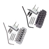 Max 1 Set Saddle Tremolo Bridge System for 6 String Electric Guitar Silver