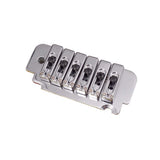 Max 1 Set Saddle Tremolo Bridge System for 6 String Electric Guitar Silver