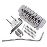 Max 1 Set Saddle Tremolo Bridge System for 6 String Electric Guitar Silver