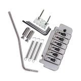 Max 1 Set Saddle Tremolo Bridge System for 6 String Electric Guitar Silver