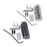 Max 1 Set Saddle Tremolo Bridge System for 6 String Electric Guitar Silver