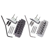Max 1 Set Saddle Tremolo Bridge System for 6 String Electric Guitar Silver