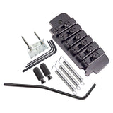 Max 1 Set Saddle Tremolo Bridge System for 6 String Electric Guitar Black