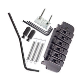 Max 1 Set Saddle Tremolo Bridge System for 6 String Electric Guitar Black