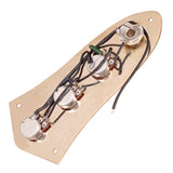 Max Bass Metal Control Circuit Board Plate 4-Hole for Jazz Bass JB Gold