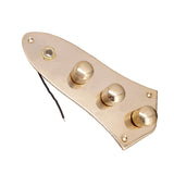 Max Bass Metal Control Circuit Board Plate 4-Hole for Jazz Bass JB Gold