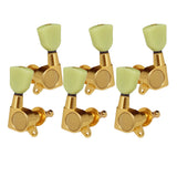Max 6 Pieces Closed Electric Guitar Tuning Pegs Tuners Machine Heads Gold