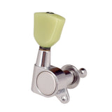 Max 6 Pieces Closed Electric Guitar Tuning Pegs Tuners Machine Heads Silver