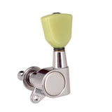 Max 6 Pieces Closed Electric Guitar Tuning Pegs Tuners Machine Heads Silver