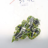 Max 10 Pieces Railroad Scenery Landscape Model Trees with Flowers Yellow Green