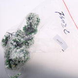 Max 10 Pieces Railroad Scenery Landscape Model Trees with Flowers White
