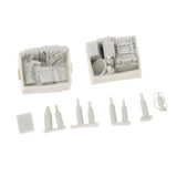 Max Unpainted Kit 1/35 Military Soldier Food Beer Kerosene Lamp for Sand Scene