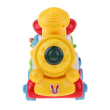 Max Kids Cartoon Train Model with Light Sound Happy Toy for Child Birthday Gift