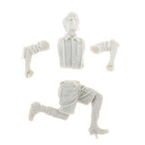 Max 1/35 Unpainted Unassemble Running Kid&Dog Model Toy for Mini Scene Building
