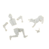 Max 1/35 Unpainted Unassemble Running Kid&Dog Model Toy for Mini Scene Building