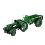 Max 1/18 Vintage Alloy Engineering Tractor Vehicle Simulation Model Cars Green